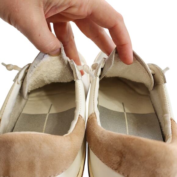 Dolce Vita Womens Zina Lace Up Sneakers Size 8 Rose Gold Platform Suede Leather - Picture 11 of 12